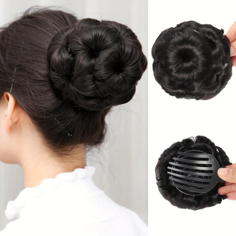 Natural Messy Hair Bun Clip In Hair Extensions for Daily Use