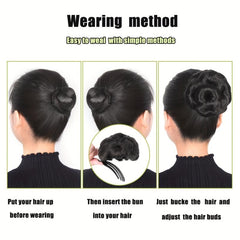 Natural Messy Hair Bun Clip In Hair Extensions for Daily Use