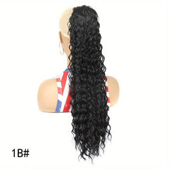 Curly Wavy Ponytail Hair Extensions Clip In Drawstring