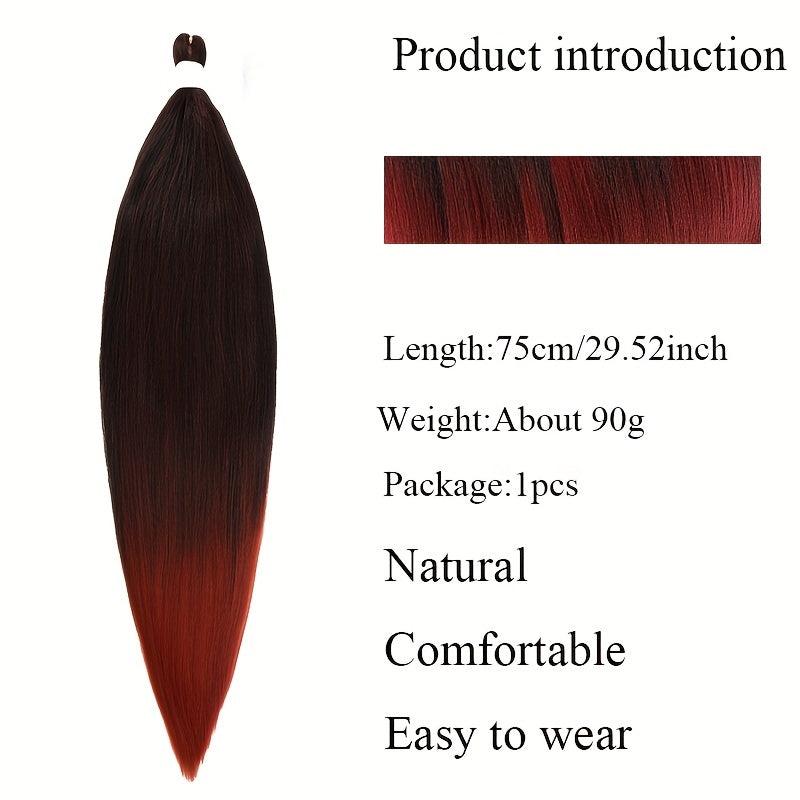 Pre Stretched Braiding Hair Hot Water Setting Synthetic Fiber Easy Braiding Hair