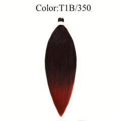 Pre Stretched Braiding Hair Hot Water Setting Synthetic Fiber Easy Braiding Hair