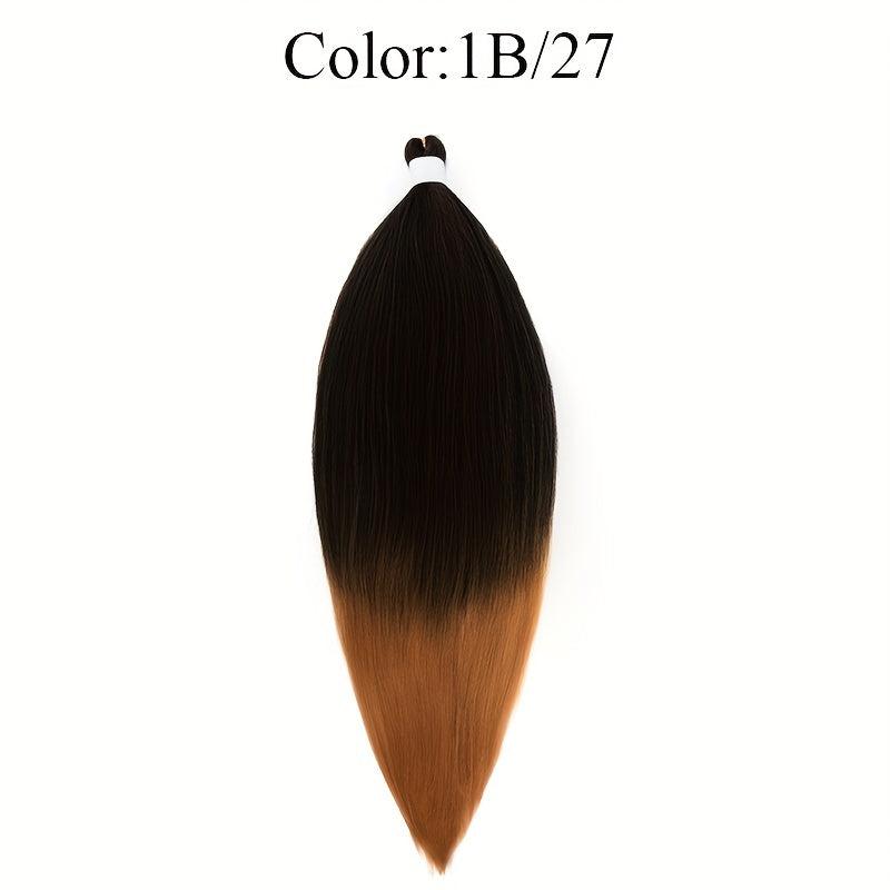 Pre Stretched Braiding Hair Hot Water Setting Synthetic Fiber Easy Braiding Hair