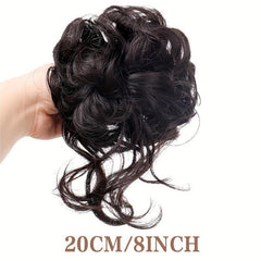 Curly Wave Hair Bun Scrunchie Tousled Updo Hair Extensions