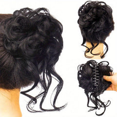 Curly Wave Hair Bun Scrunchie Tousled Updo Hair Extensions