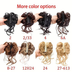 Curly Wave Hair Bun Scrunchie Tousled Updo Hair Extensions