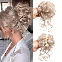 Curly Wave Hair Bun Scrunchie Tousled Updo Hair Extensions