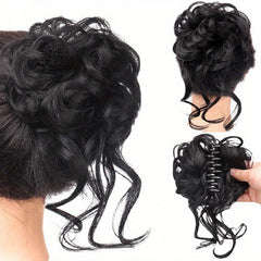 Curly Wave Hair Bun Scrunchie Tousled Updo Hair Extensions