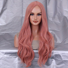 Colorful Ombre Synthetic Wig Long Curly Hair for Women