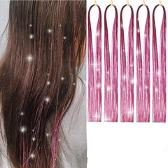 5pcs Glitter Fairy Wig Kit Heat Resistant Hair Accessories for Girls