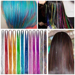 5pcs Glitter Fairy Wig Kit Heat Resistant Hair Accessories for Girls