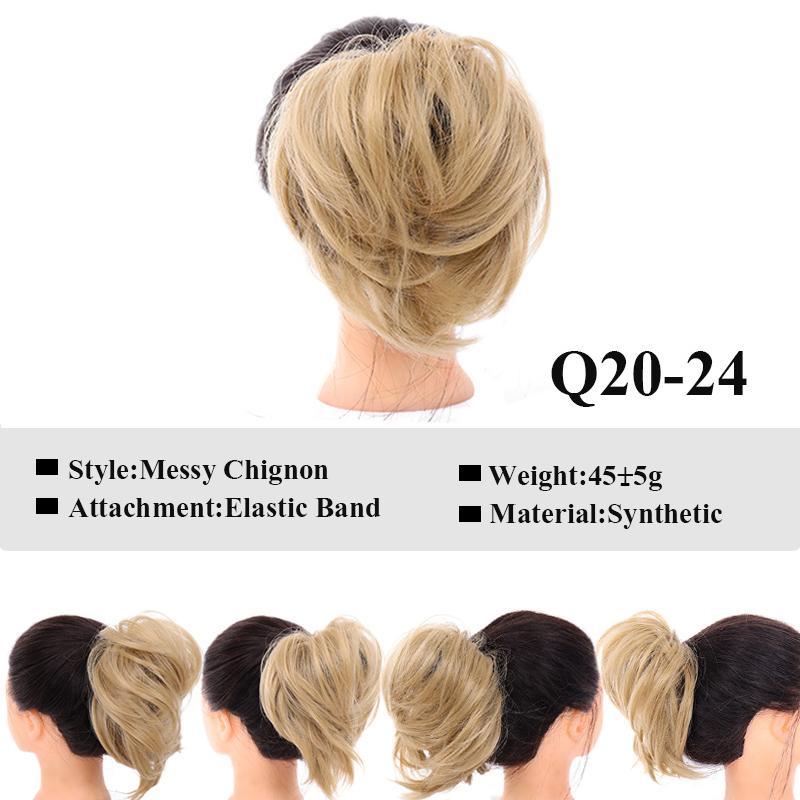 Messy Bun Scrunchie Chignon Elastic Hair Bands Hair Extensions