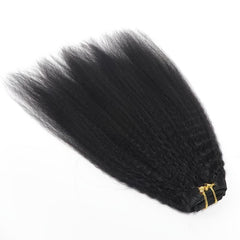 Brazilian Clip In Human Hair Extensions Curly Full Head Clip On Hair Extension