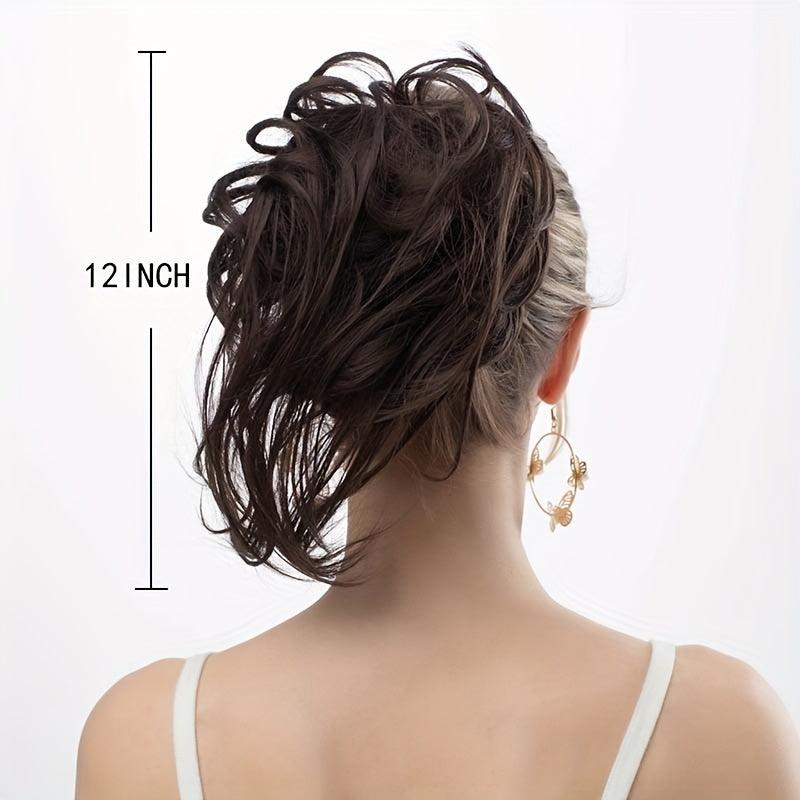 Messy Bun Hair Scrunchies Ponytail Extensions Hairpieces