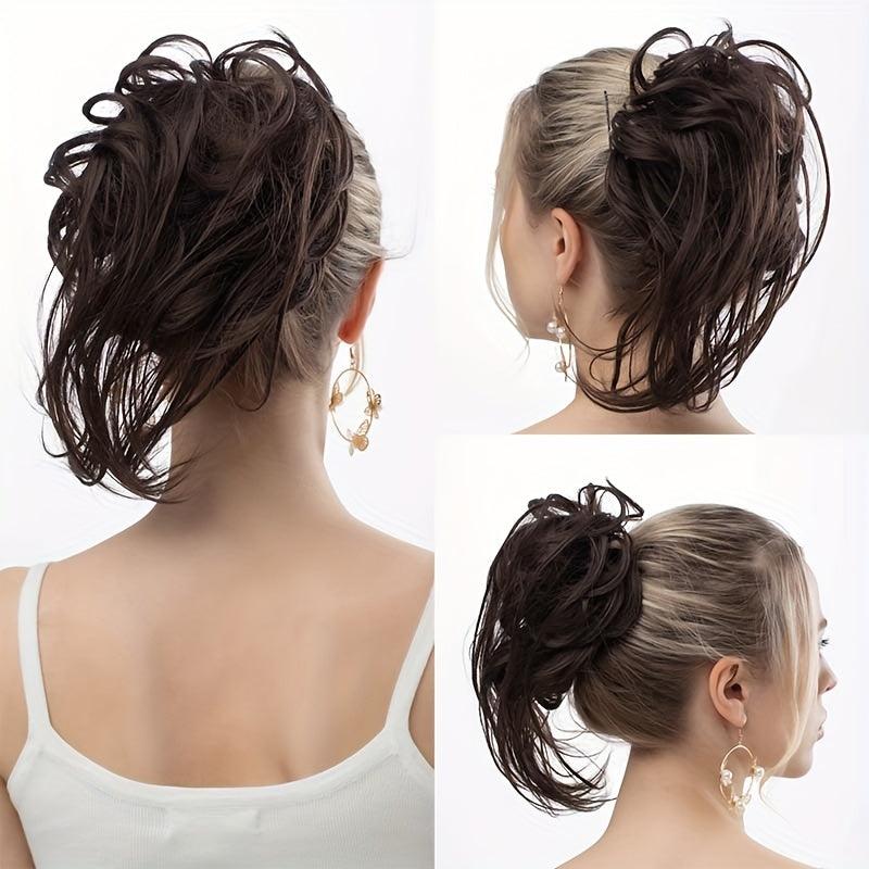 Messy Bun Hair Scrunchies Ponytail Extensions Hairpieces