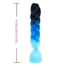 Ombre Long Straight Braids Jumbo Hair Extensions for Parties and Halloween
