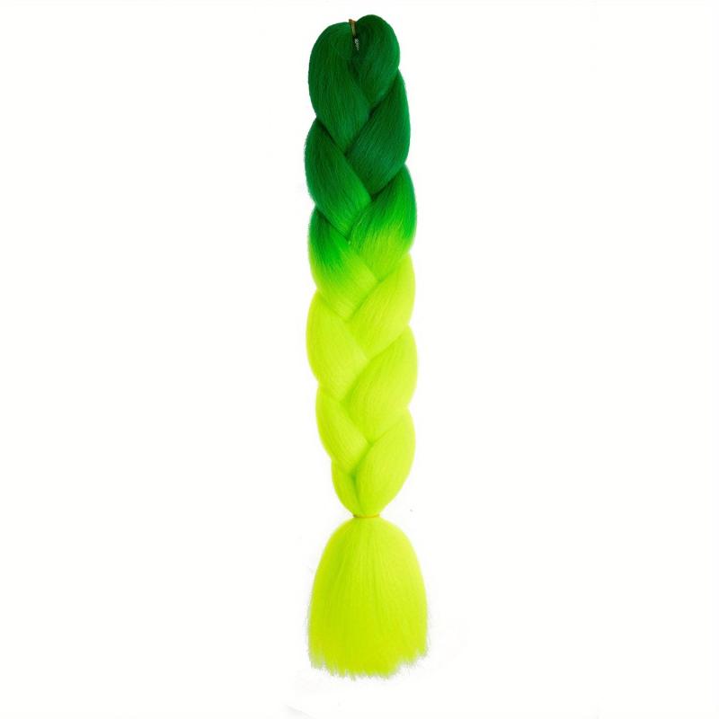 Ombre Long Straight Braids Jumbo Hair Extensions for Parties and Halloween