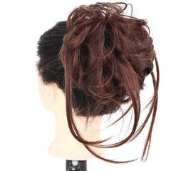 Messy Curly Wavy Hair Bun Chignon Elastic Scrunchy False Hair
