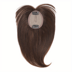 Human Hair Topper With Bangs Clip In 100% Human Hair Pieces for Thinning Hair