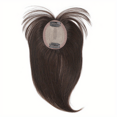 Human Hair Topper With Bangs Clip In 100% Human Hair Pieces for Thinning Hair