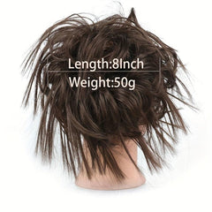 Synthetic Hair Bun Messy Curly Wavy Hair Pieces Rubber Band Scrunchie