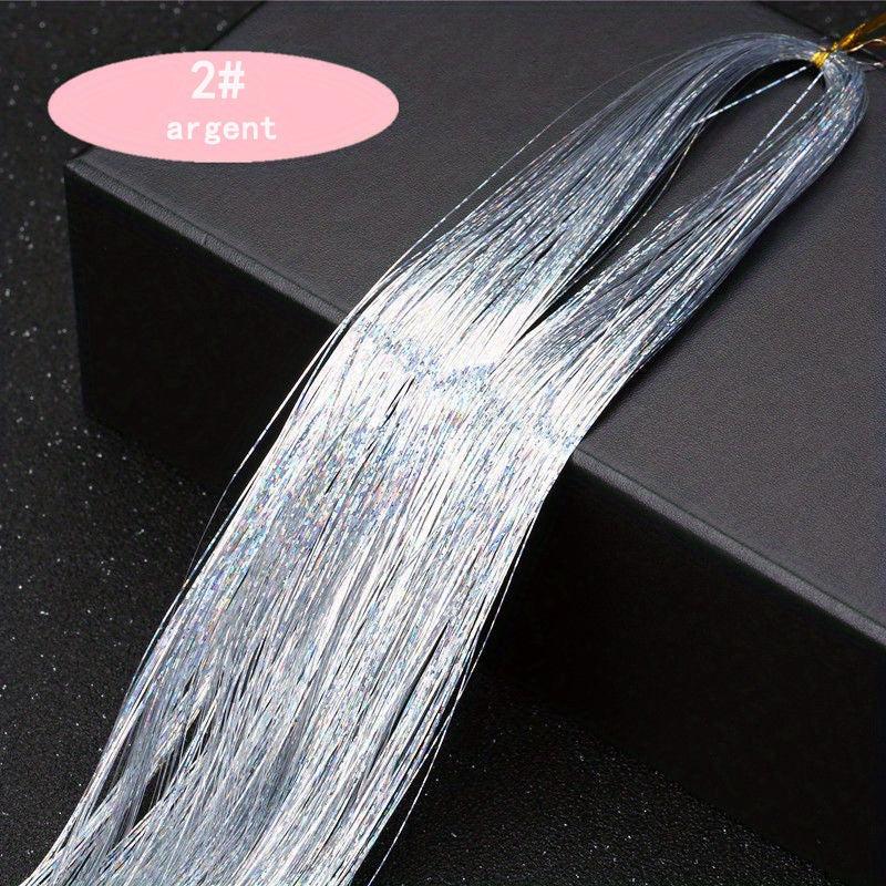 Y2K Tinsel Hair Extension 121.92 cm Sparkle Glitter