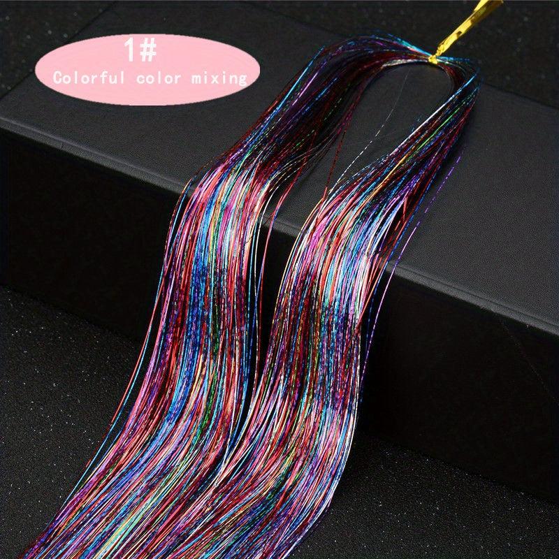 Y2K Tinsel Hair Extension 121.92 cm Sparkle Glitter