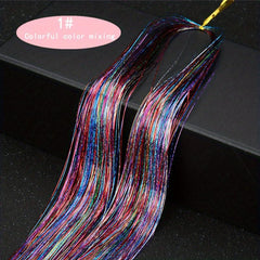 Y2K Tinsel Hair Extension 121.92 cm Sparkle Glitter