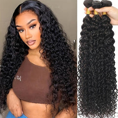 Water Wave Human Hair Bundles Extension 20-32-76 Weave Bundle Weft Hair