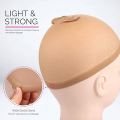 4pcs Non Slip Stretchy Wig Caps for Women Soft Close End Wig Caps
