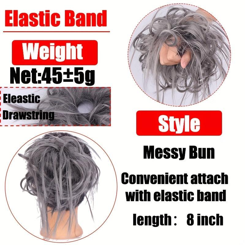 Synthetic Tousled Updo Messy Bun Hair Piece Donut Hair Accessories