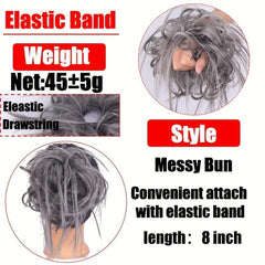 Synthetic Tousled Updo Messy Bun Hair Piece Donut Hair Accessories