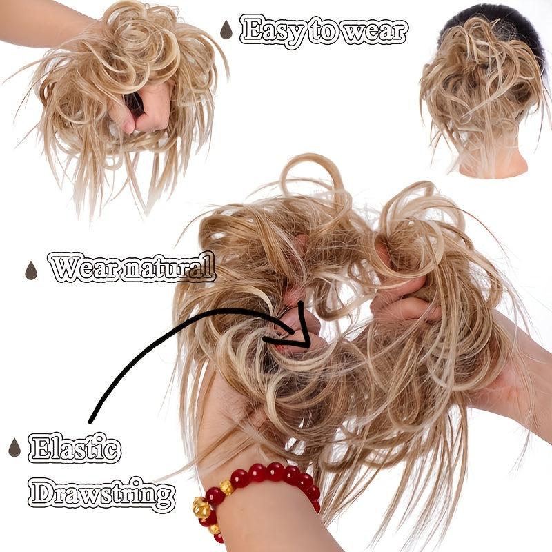 Synthetic Tousled Updo Messy Bun Hair Piece Donut Hair Accessories