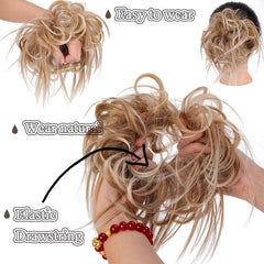 Synthetic Tousled Updo Messy Bun Hair Piece Donut Hair Accessories