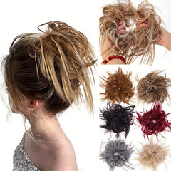 Synthetic Tousled Updo Messy Bun Hair Piece Donut Hair Accessories