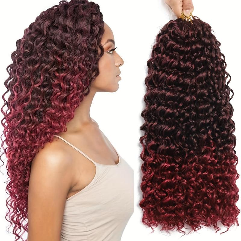 55 88 Cm Deep Wave Crochet Hair Extensions Twist Braiding Hair Curly Crochet Hai