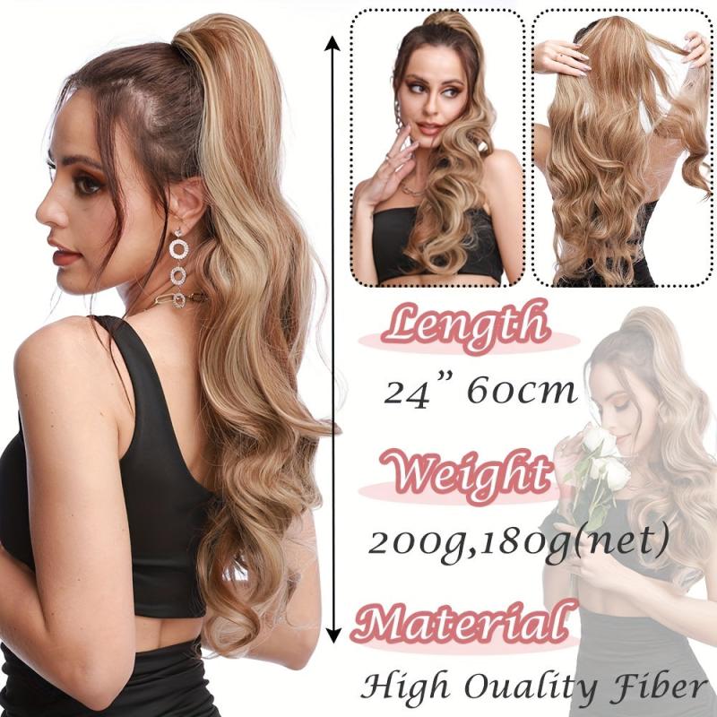 24 Wavy Ponytail Hair Extension For Women