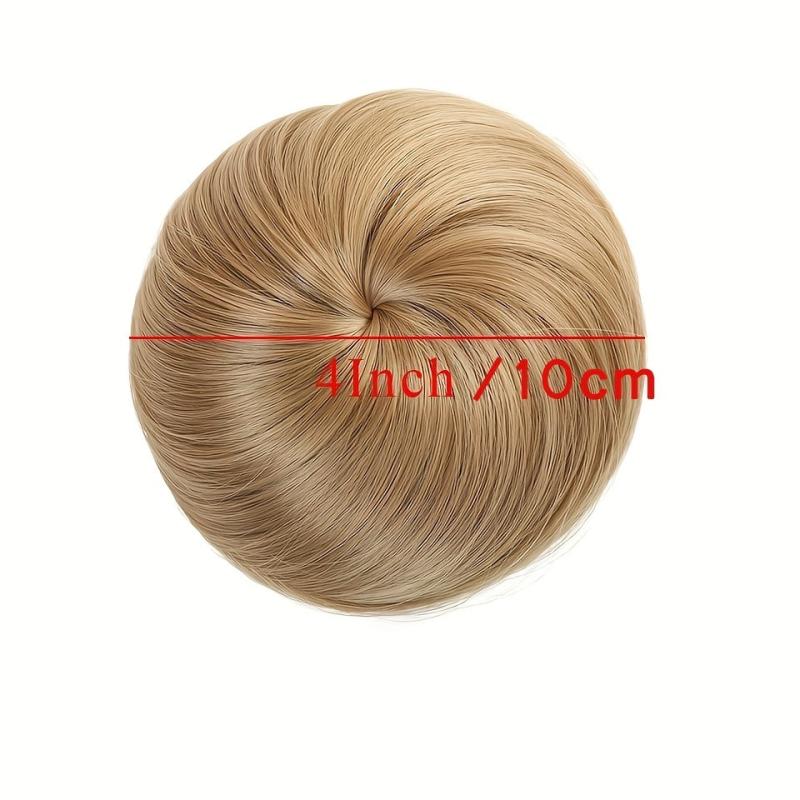 Chignon Hair Bun Elastic Band Straight Hair Chignon Extension
