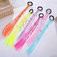 30 48 Cm Colorful Braids Hair Extensions With Rubber Band