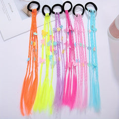 30 48 Cm Colorful Braids Hair Extensions With Rubber Band