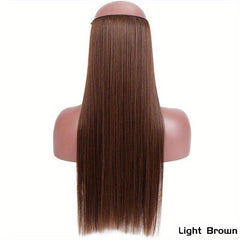 60 96 Cm Long Straight Hair Pieces Synthetic Hair Extensions