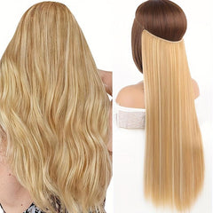 60 96 Cm Long Straight Hair Pieces Synthetic Hair Extensions