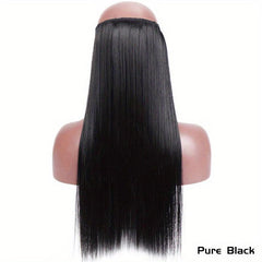 60 96 Cm Long Straight Hair Pieces Synthetic Hair Extensions