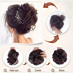 Messy Bun Scrunchie Hair Piece Chignon Ponytail Extensions for Women