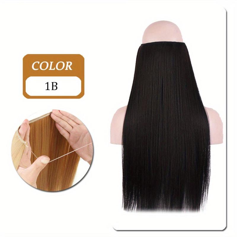 Long Straight Synthetic Hair Extensions for Daily Use