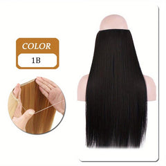 Long Straight Synthetic Hair Extensions for Daily Use