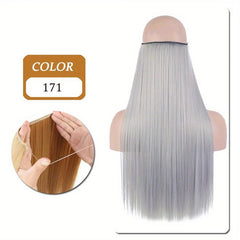 Long Straight Synthetic Hair Extensions for Daily Use