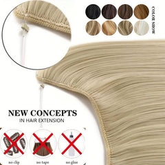 Long Straight Synthetic Hair Extensions for Daily Use