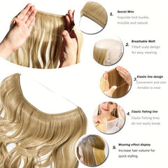 Long Straight Synthetic Hair Extensions for Daily Use