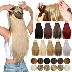 Long Straight Synthetic Hair Extensions for Daily Use
