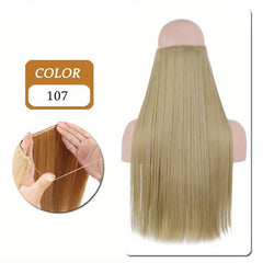 Long Straight Synthetic Hair Extensions for Daily Use